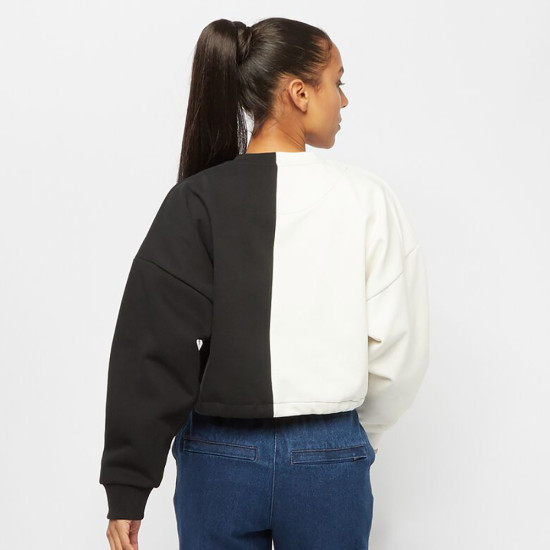 Karl kani Γυναικείο φούτερ Signature Cropped Block Crew